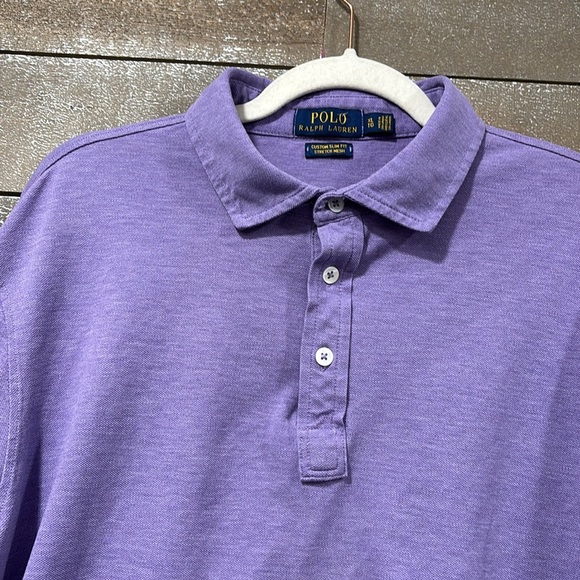 POLO Ralph Lauren long sleeved custom slim fit stretch mesh XL shirt - Picture 3 of 8